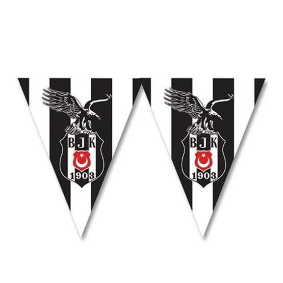 PartiBulutu Beşiktaş Üçgen Bayrak Set