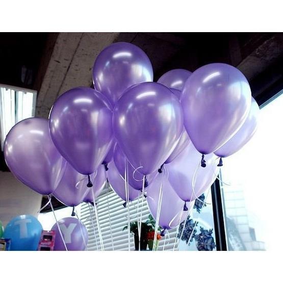 Partifabrik Metalik Mor İpi Rafya Balon
