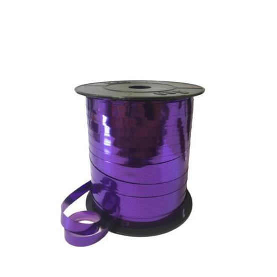 Partifabrik Metalik Mor İpi Rafya Balon
