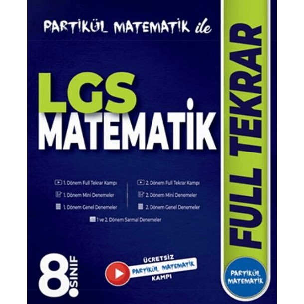 Partikül Matematik 8. Sınıf LGS Matematik Full Tekrar Kitap Hedef Yaş Grubu İçin Etkili Eğitim SSD / Solid State Drive Fiyatı