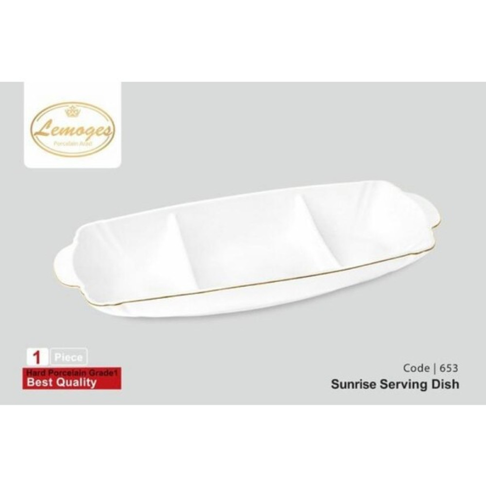 Partridge Store Lemoges Sunrise Kulplu Bölmeli Oval Tabak 38X15X5 Mutfak Gereçleri Fiyatı