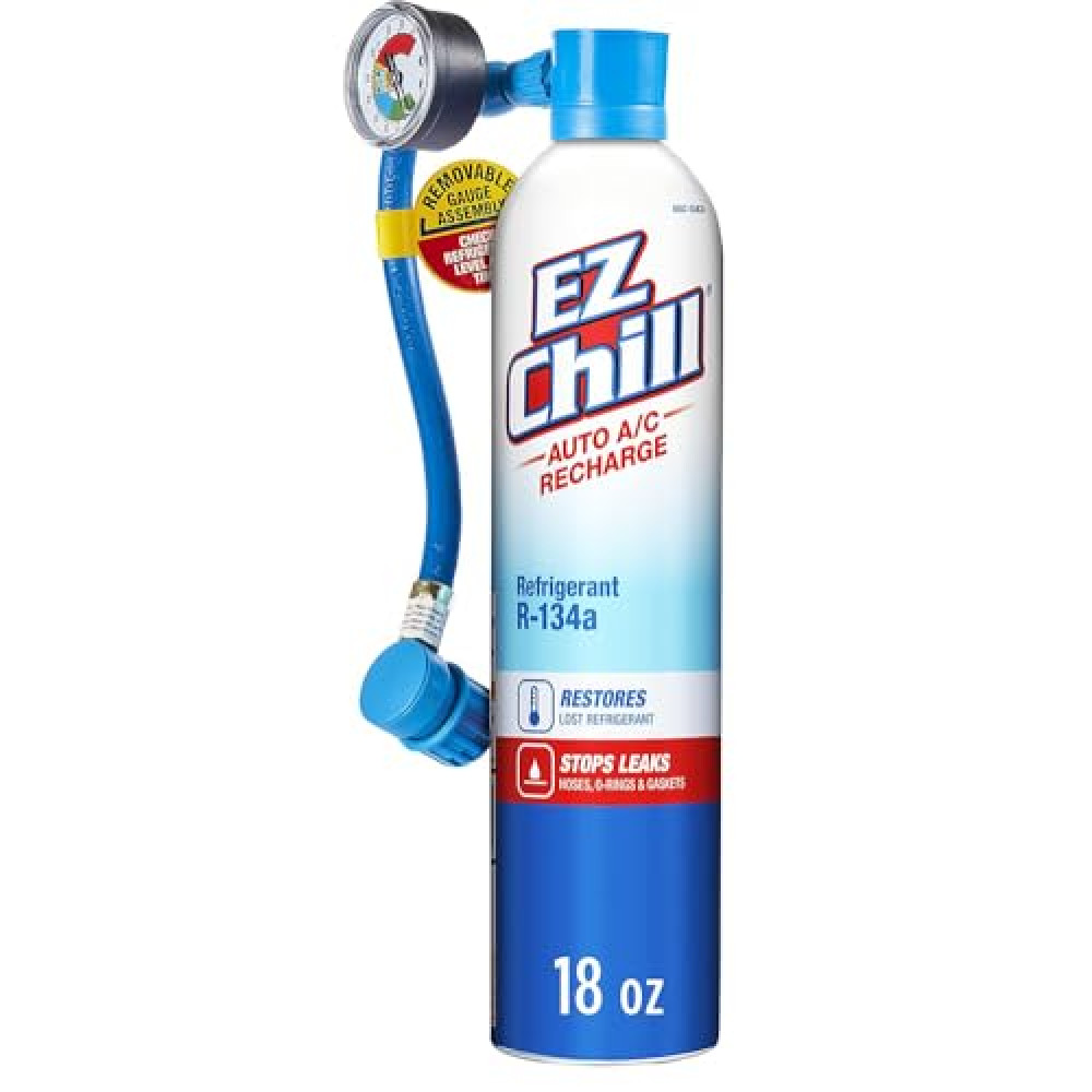 Parts Universe EZ Chill Auto A/C Recharge Kit, 18 OZ