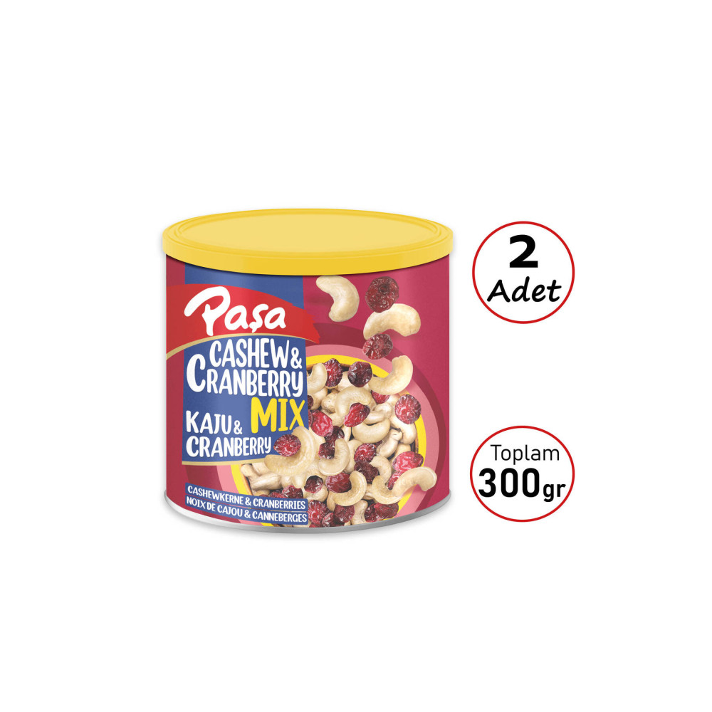 Paşa Kuruyemiş Çiğ Kaju & Turna Yemişi Teneke Kutu 150 gr X 2 Adet (NATUREL 1. KALİTE) Kuruyemiş Fiyatı