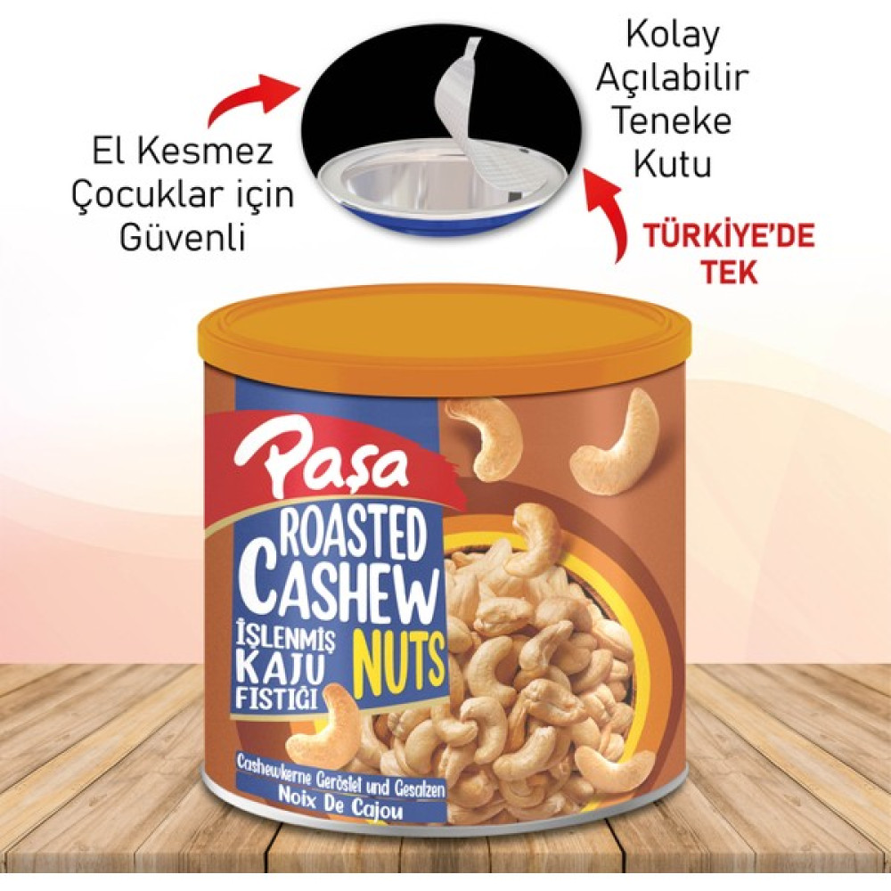 Paşa Kuruyemiş Işlenmiş Kaju Fıstığı Teneke Kutu 150 gr Kuruyemiş Fiyatı