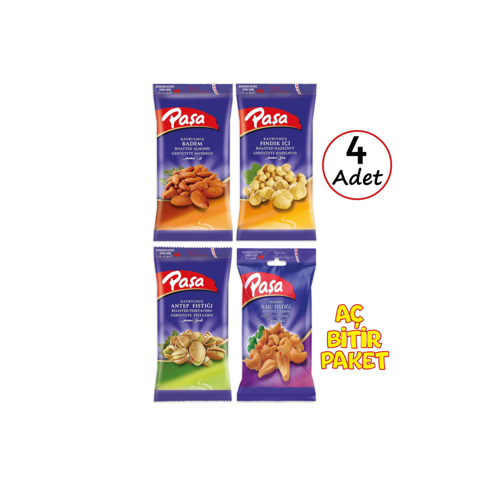 Paşa Kuruyemiş Karışık Kuruyemiş 40 gr X 4 Adet (1. KALİTE) Kuruyemiş Fiyatı