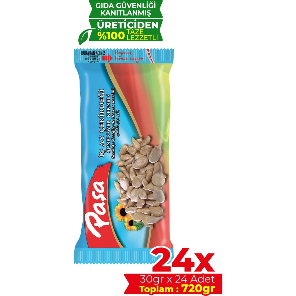 Paşa Kuruyemiş Kavrulmuş Ay Çekirdeği İçi 720 gr (24x30 gr), Tuzlu İç Ay Çekirdeği Diğer Fiyatı