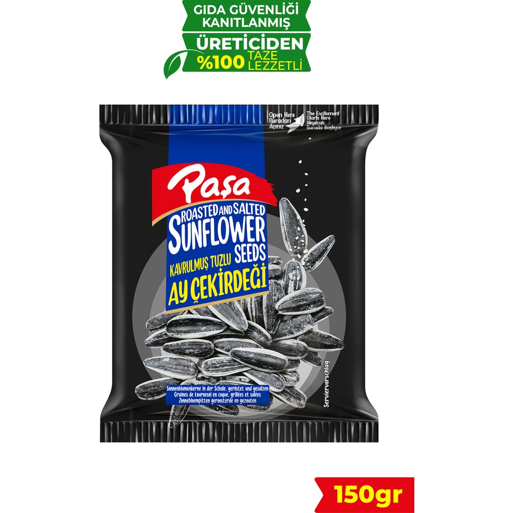 Paşa Kuruyemiş Kavrulmuş Tuzlu Ay Çekirdeği 150 gr (Siyah Ay Çekirdeği, Dakota) Diğer Fiyatı