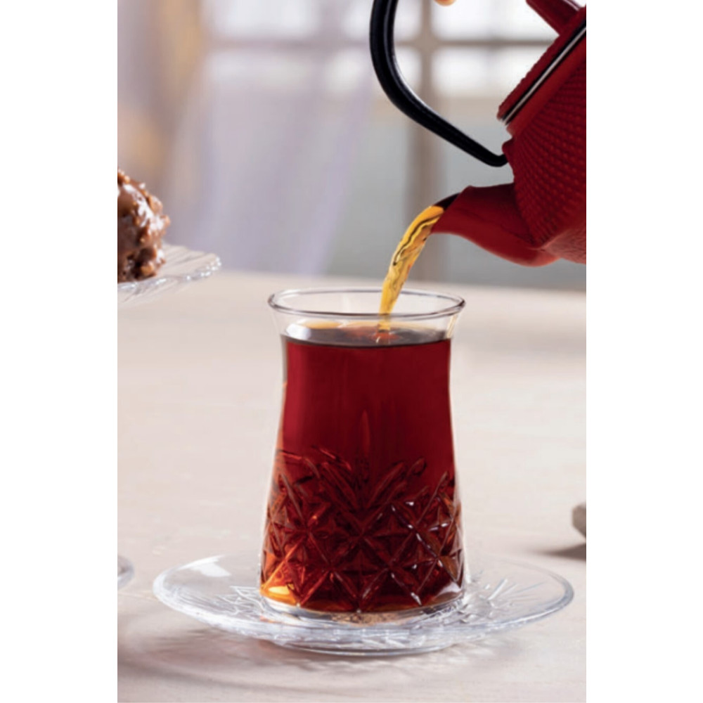 Paşabahçe Timeless Çay Bardağı Ve Orjinal Kutulu Çay Tabağı Seti 6 Kişilik Fincan / Bardak / Kahve Takımı Fiyatı
