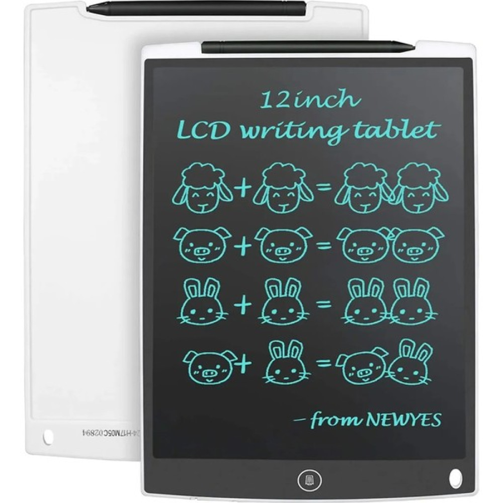 Pasaco 12 Inc Büyük Boy Dijital LCD Ekran Kalemli Çocuk Yazı Çizim Writing Grafik Not Yazma Eğitim Tableti - Beyaz Grafik Tabletler Fiyatı