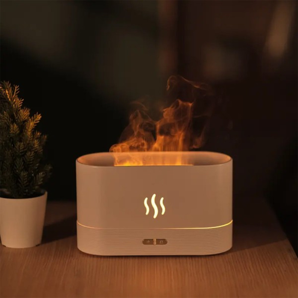 Pasaco Alev Görünümlü Difüzör Oda Hava Nemlendirici Işıklı Ultrasonik Buhar Makinesi Aroma Terapi 230 ml Burun Tıkanıklığı Diğer Fiyatı