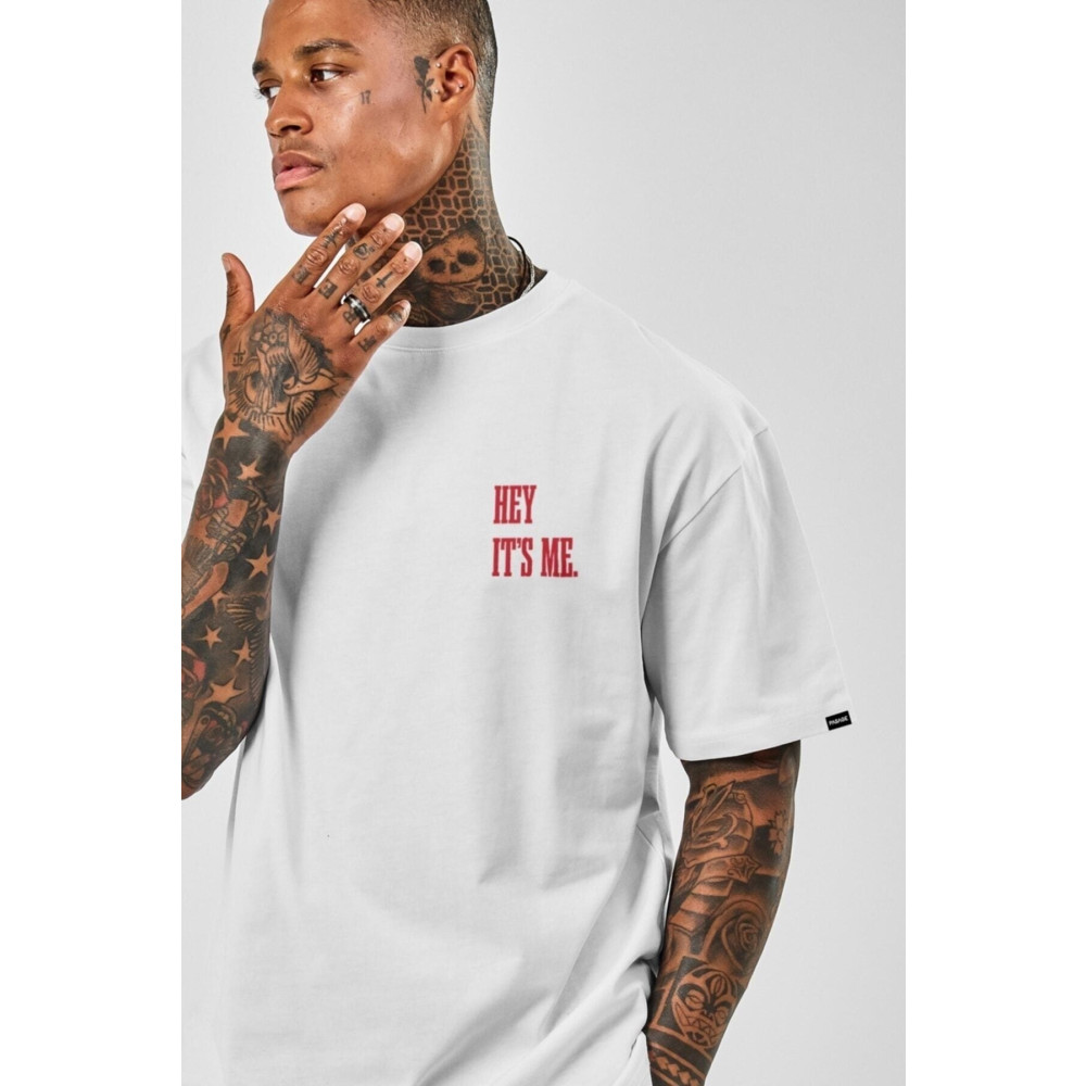 Pasage - Unisex Zokawear Hey Its Me Baskılı Beyaz Tshirt XS Beden Bayan T-shirt Fiyatı