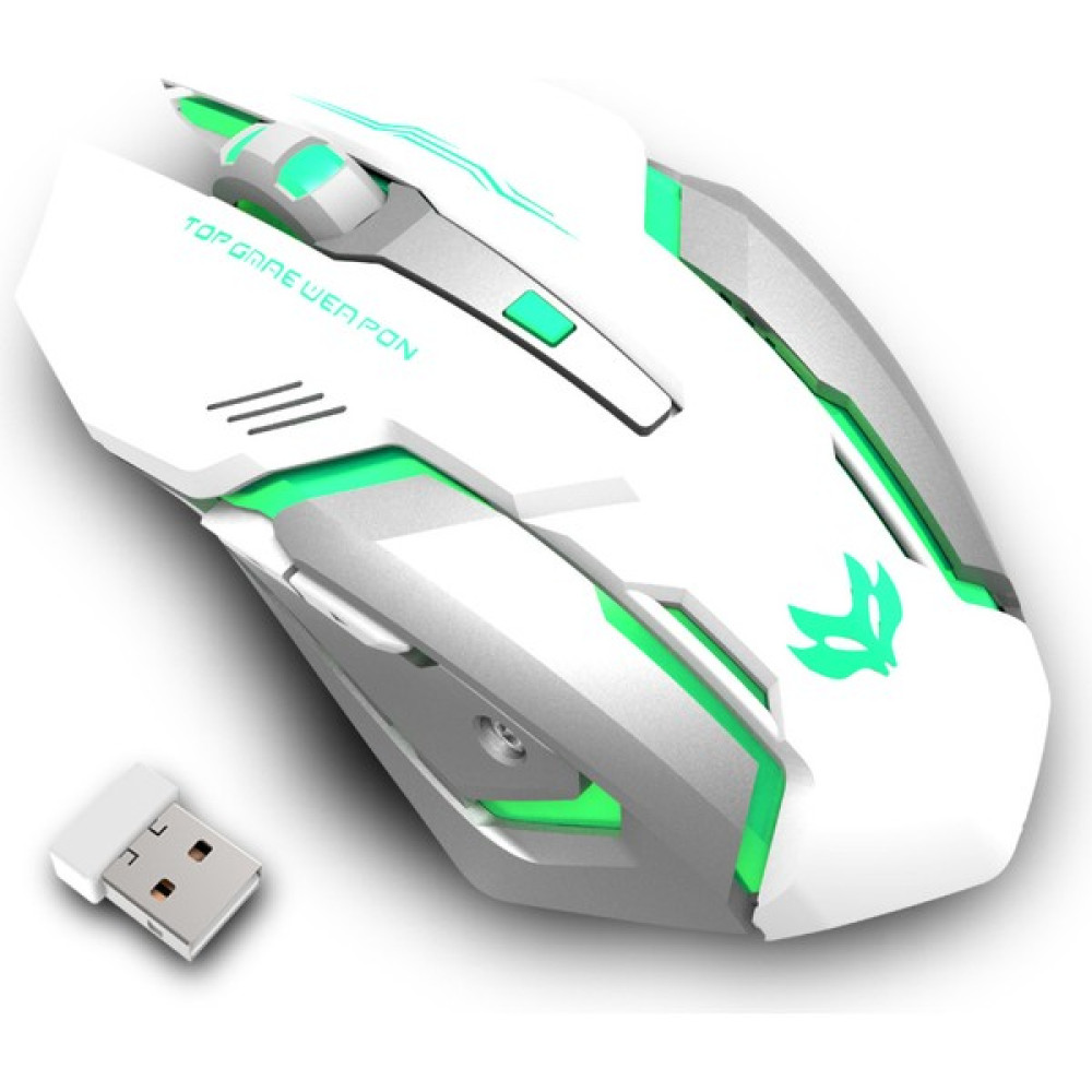 Pasifix 2.4g Aydınlatmalı USB Optik Kablosuz Beyaz Mouse (Yurt Dışından) Klavye - Mouse Fiyatı