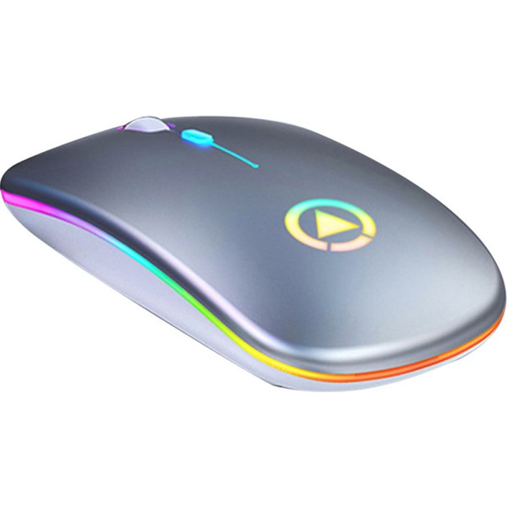 Pasifix Kablosuz Şarj Edilebilir LED Işıklı Gri Mouse (Yurt Dışından) Klavye - Mouse Fiyatı