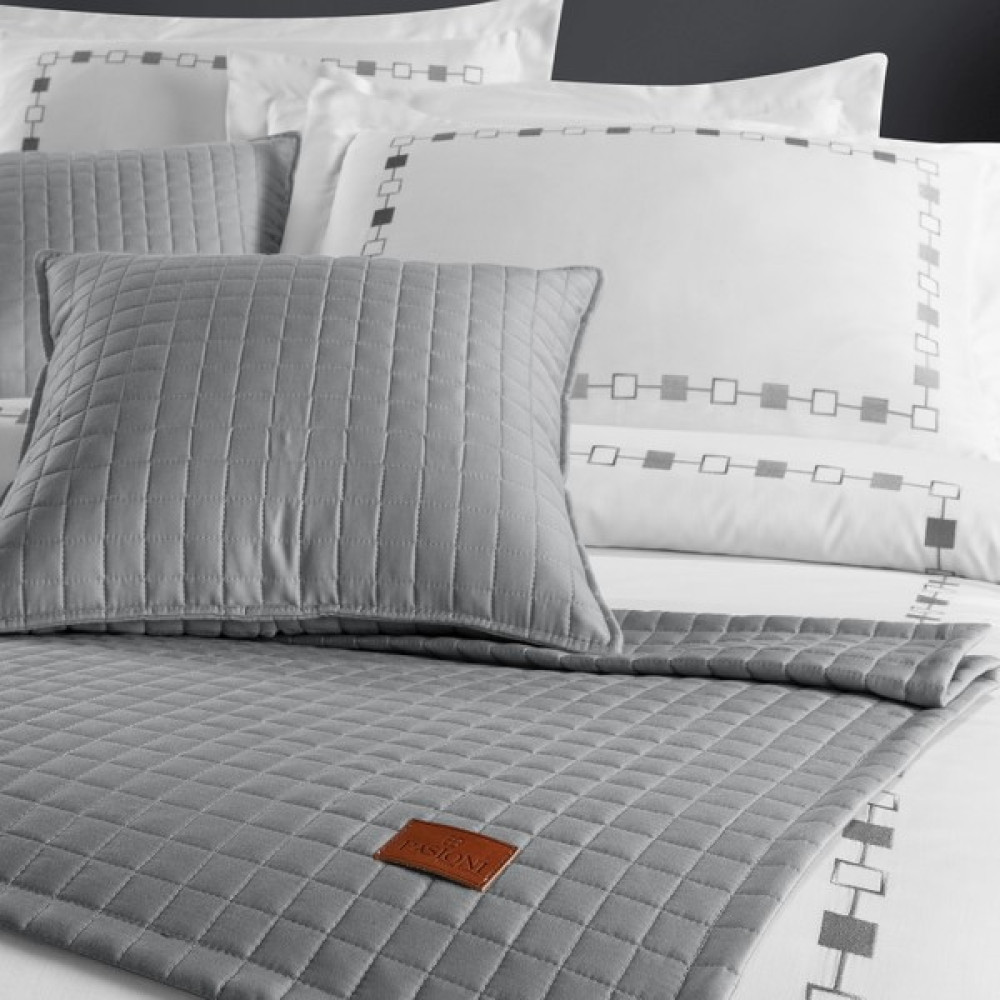 Pasıonı - Saten - Elegante - Çift Kişilik Yatak Runner Seti - 90 x 240 cm - Gri Yatak Örtüsü Fiyatı