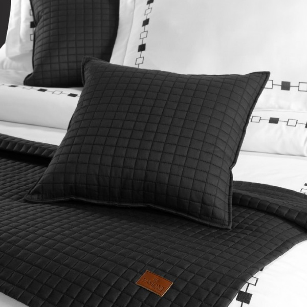 Pasıonı - Saten - Elegante - Çift Kişilik Yatak Runner Seti - 90 x 240 cm - Siyah Yatak Örtüsü Fiyatı