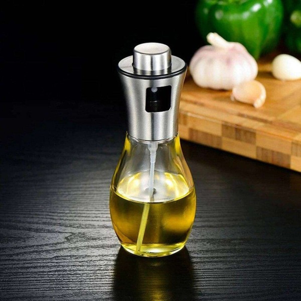 Paslanmaz Çelik Başlıklı Cam Spray Yağdanlık - Şeffaf - 100 ml Mutfak Gereçleri Fiyatı
