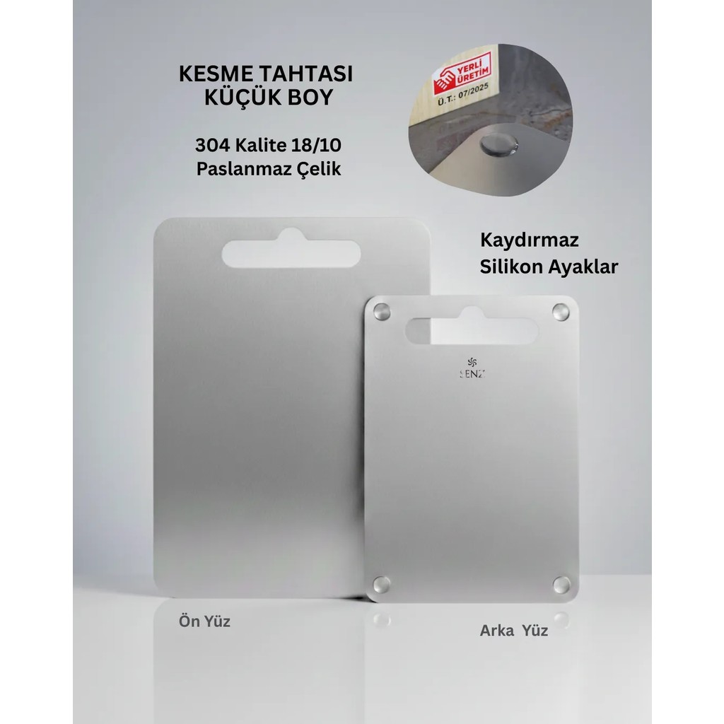 Paslanmaz Çelik Doğrama Tahtası Küçük Boy 20X30 cm - 20 x 30 cm SSD / Solid State Drive Fiyatı
