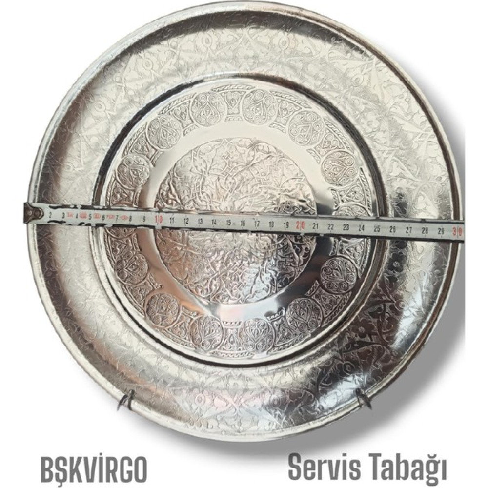 Paslanmaz Çelik Servis Sunum Tabağı 30 cm Mutfak Gereçleri Fiyatı