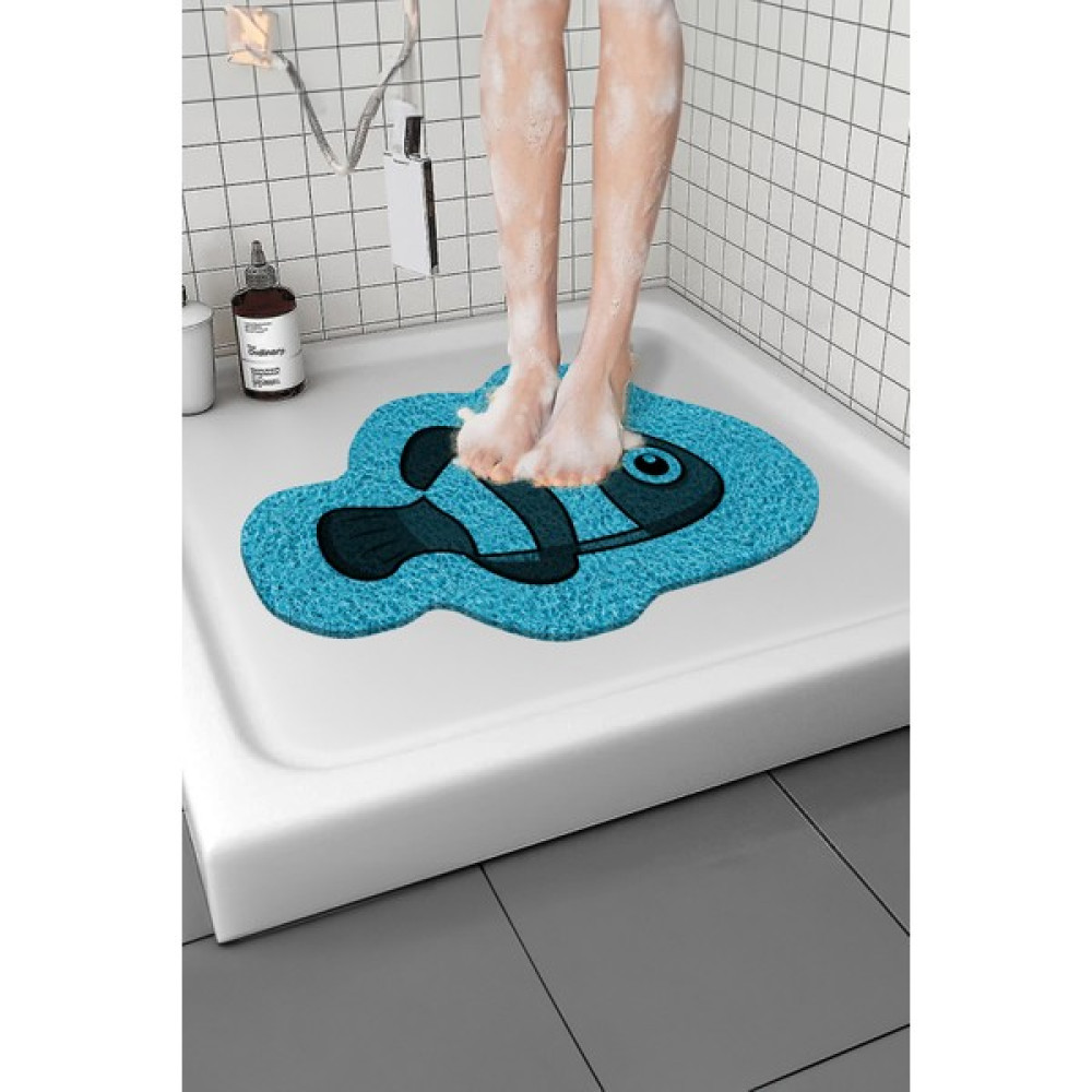 Paspas Yap Balık Banyo Paspası Kaymaz Taban Yumuşak Esnek Paspas Islak Zemin Hijyenik Paspas (40X60 Cm) Klozet Takımı Fiyatı