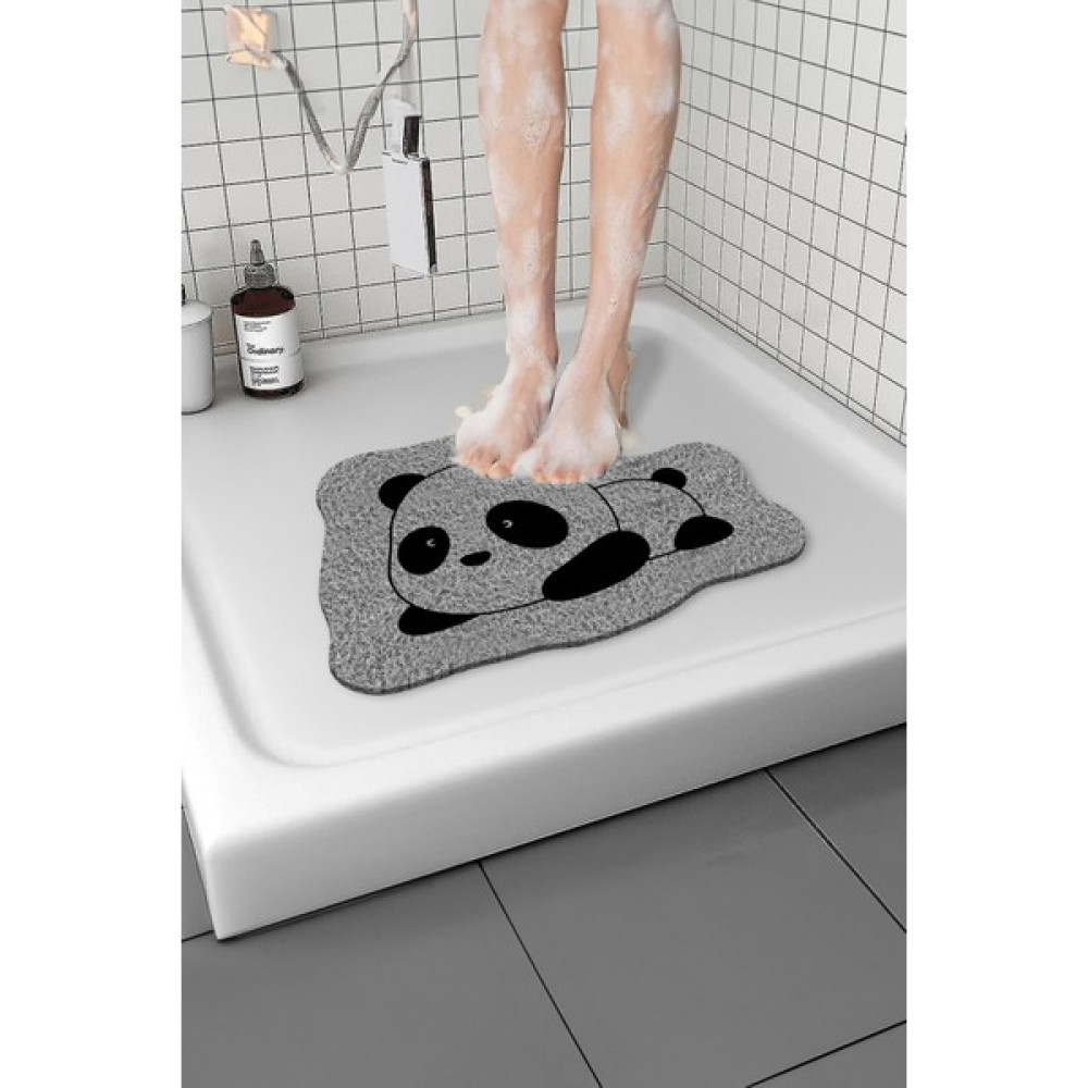 Paspas Yap Panda Banyo Paspası Kaymaz Taban Yumuşak Esnek Paspas Islak Zemin Hijyenik Paspas (40X60 Cm) Klozet Takımı Fiyatı