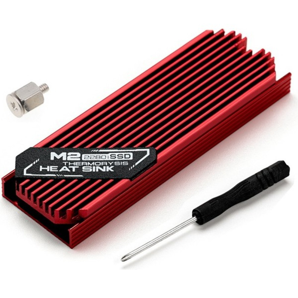 Passing Ultra Ince M.2 SSD Isı Emici M2 2280 Katı Hal Sabit Disk Alüminyum Soğutucu Soğutucu Soğutma Termal Ped Kırmızı (Yurt Dışından) Dizüstü Bilgisayar Aksesuarları Fiyatı