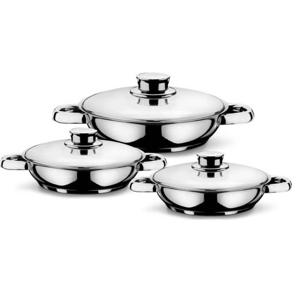 Passion Uçe 3'lü Omlet Set - Çelik Tava - Gümüş Tavalar Fiyatı