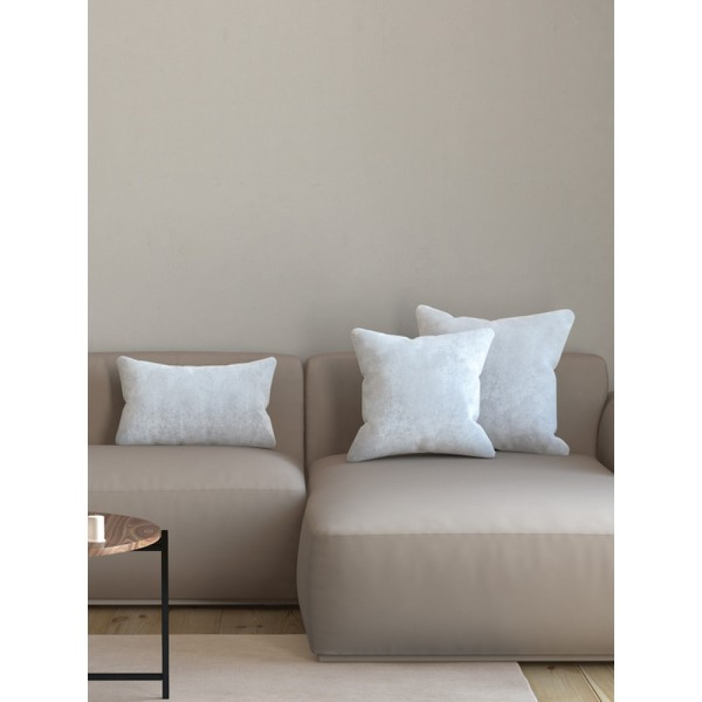 Pastel Kadife Dokulu Beyaz Renk Kırlent Yastık Kılıfı Freedom Serisi Punch Için Uygun - 50 x 30 cm Kırlent / Mobilya Yastığı Fiyatı