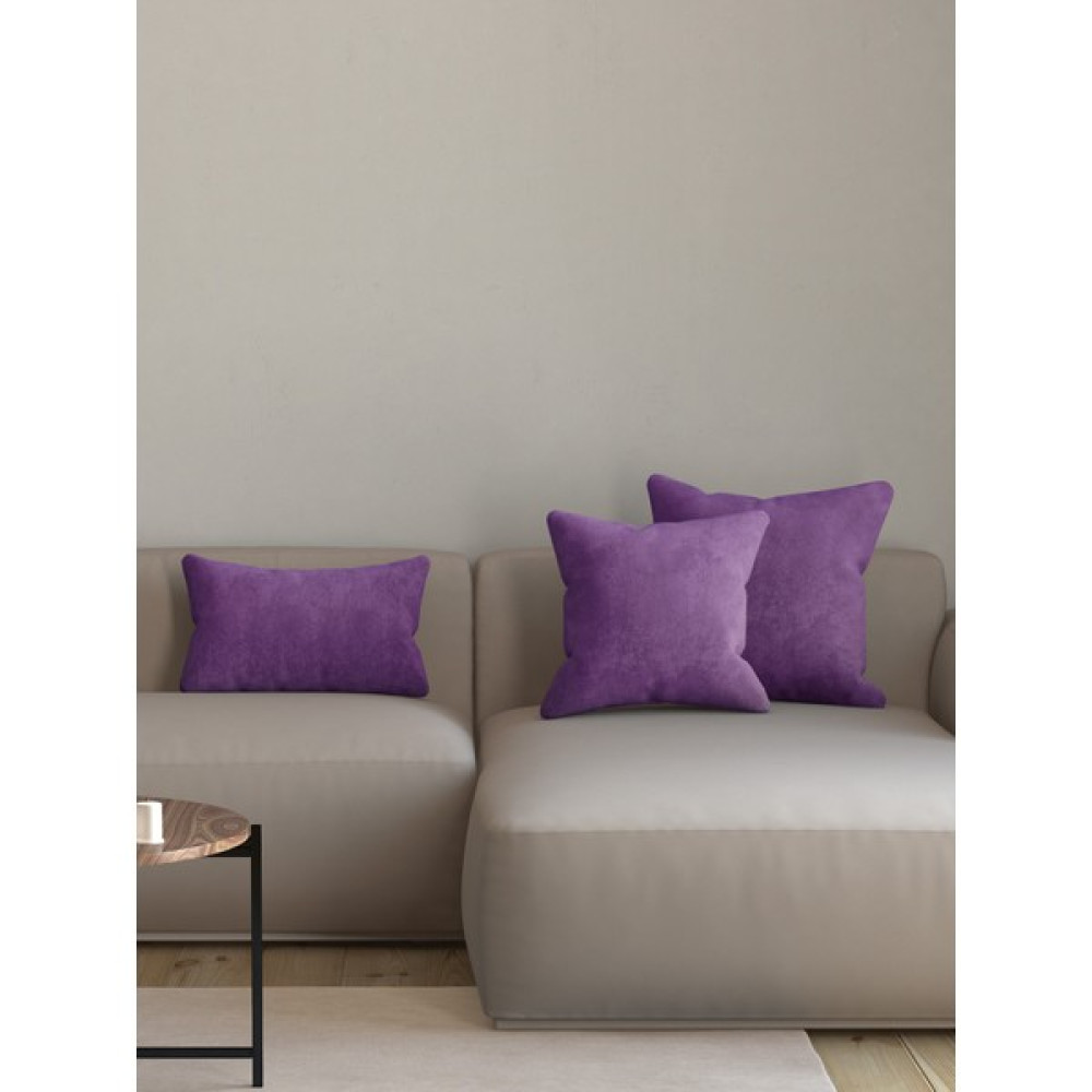 Pastel Kadife Dokulu Erik Moru Kırlent Yastık Kılıfı Freedom Serisi Punch Için Uygun - 50 x 30 cm Kırlent / Mobilya Yastığı Fiyatı