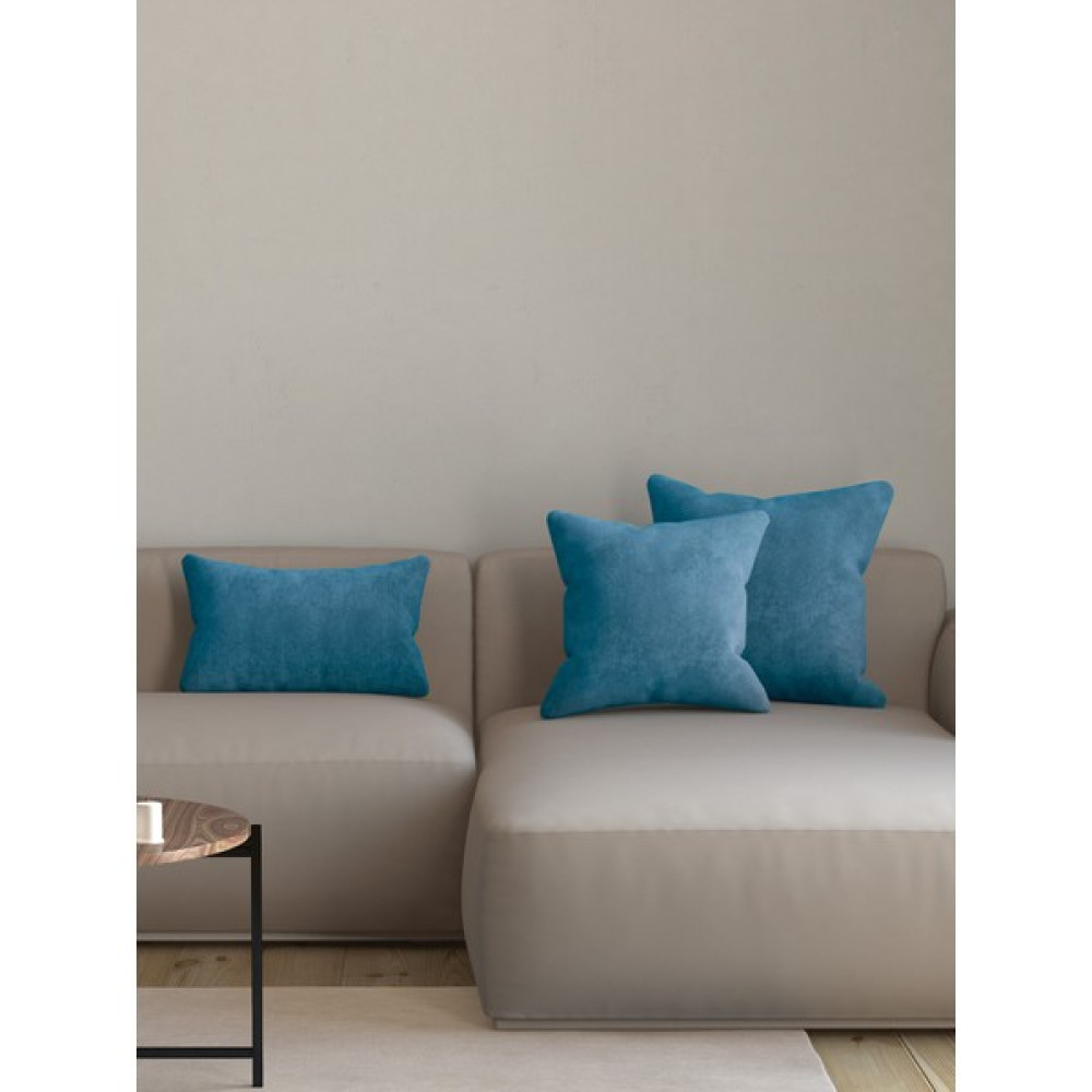 Pastel Kadife Dokulu Mentol Rengi Kırlent Yastık Kılıfı Freedom Serisi Punch Için Uygun - 40 x 40 cm Kırlent / Mobilya Yastığı Fiyatı