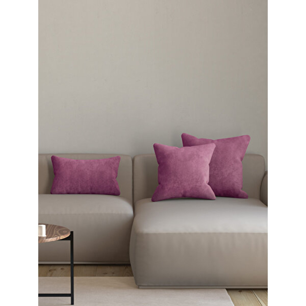 Pastel Kadife Dokulu Mountbatten Pembesi Kırlent Yastık Kılıfı Freedom Serisi Punch Için Uygun - 40 x 40 cm - Pembe Kırlent / Mobilya Yastığı Fiyatı