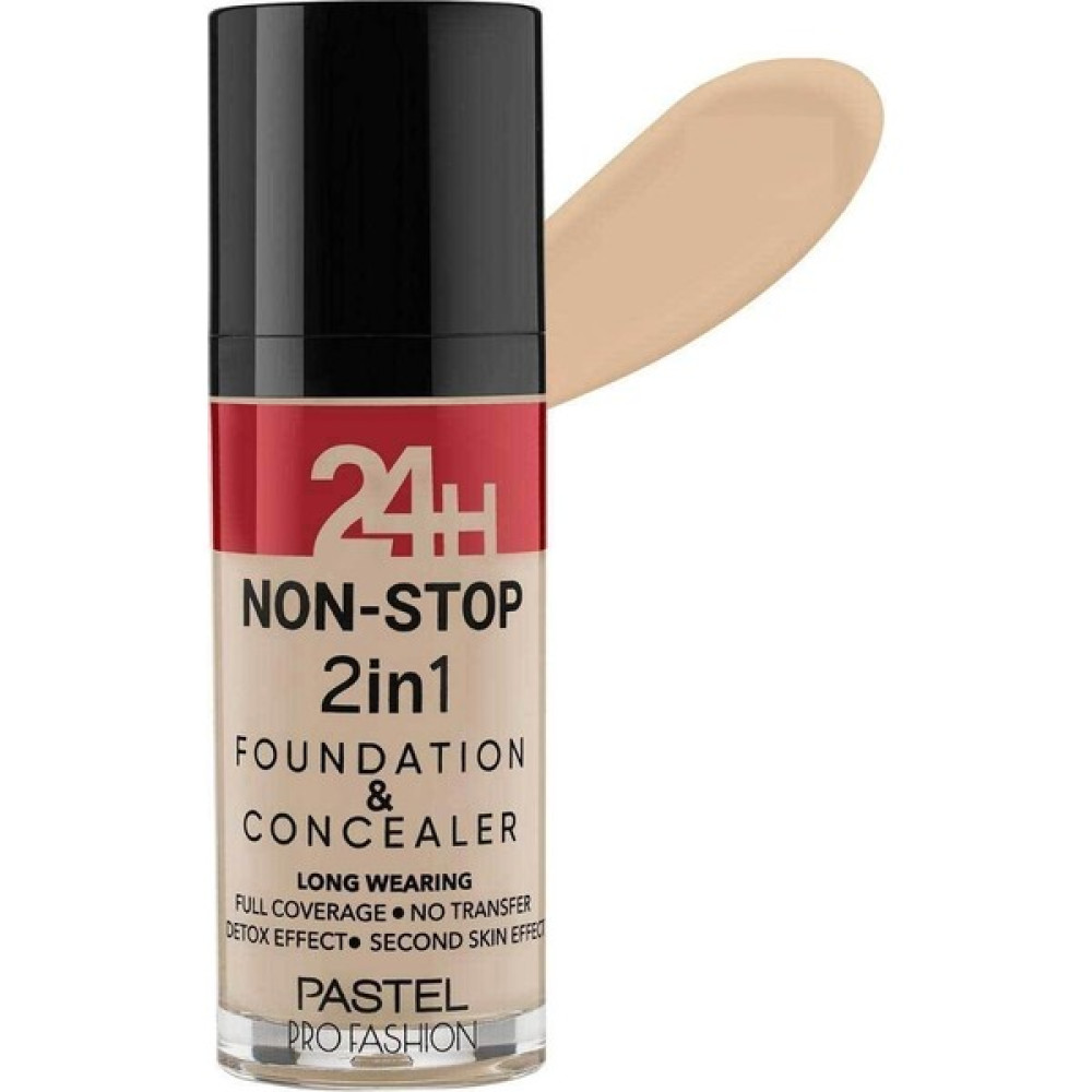 Pastel Profashion 24H Non-Stop 2in1 Fondöten ve Kapatıcı 601 Cool - 001 Fondötenler Fiyatı