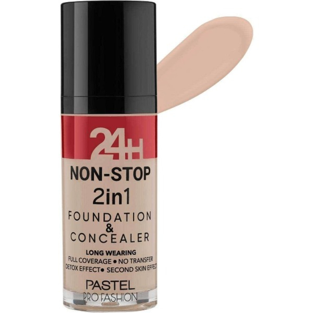 Pastel Profashion 24H Non-Stop 2in1 Fondöten ve Kapatıcı 602 Light Porcelain Fondötenler Fiyatı