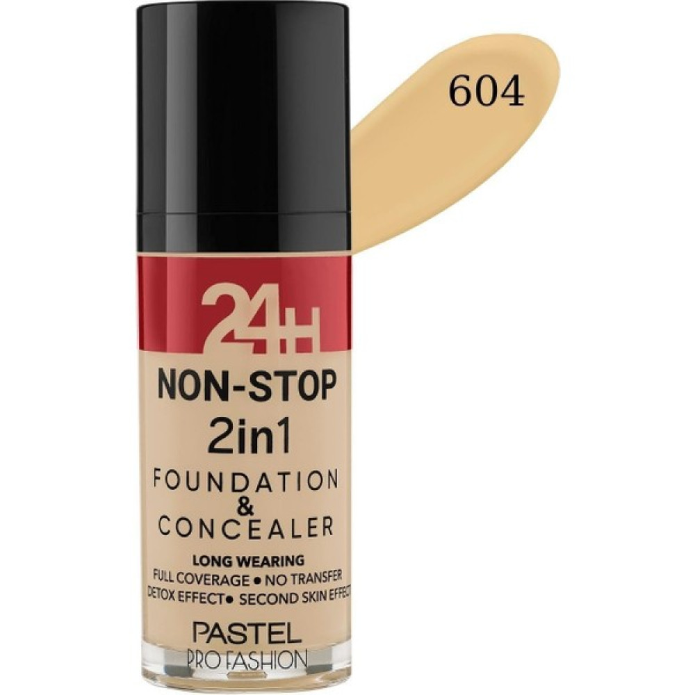 Pastel Profashion 24H Non-Stop 2in1 Fondöten ve Kapatıcı 604 Vanilla - 004 Fondötenler Fiyatı