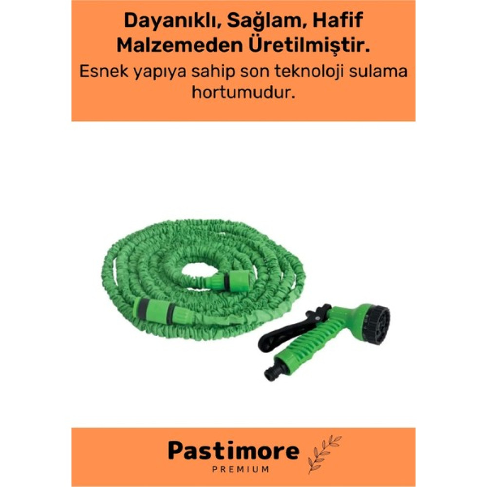 Pastimore Dayanıklı Kırılmaz 3 Modlu Uzayan Bahçe Sulama Araç Yıkama Hortumu 30 Metre Bahçe Malzemeleri Fiyatı