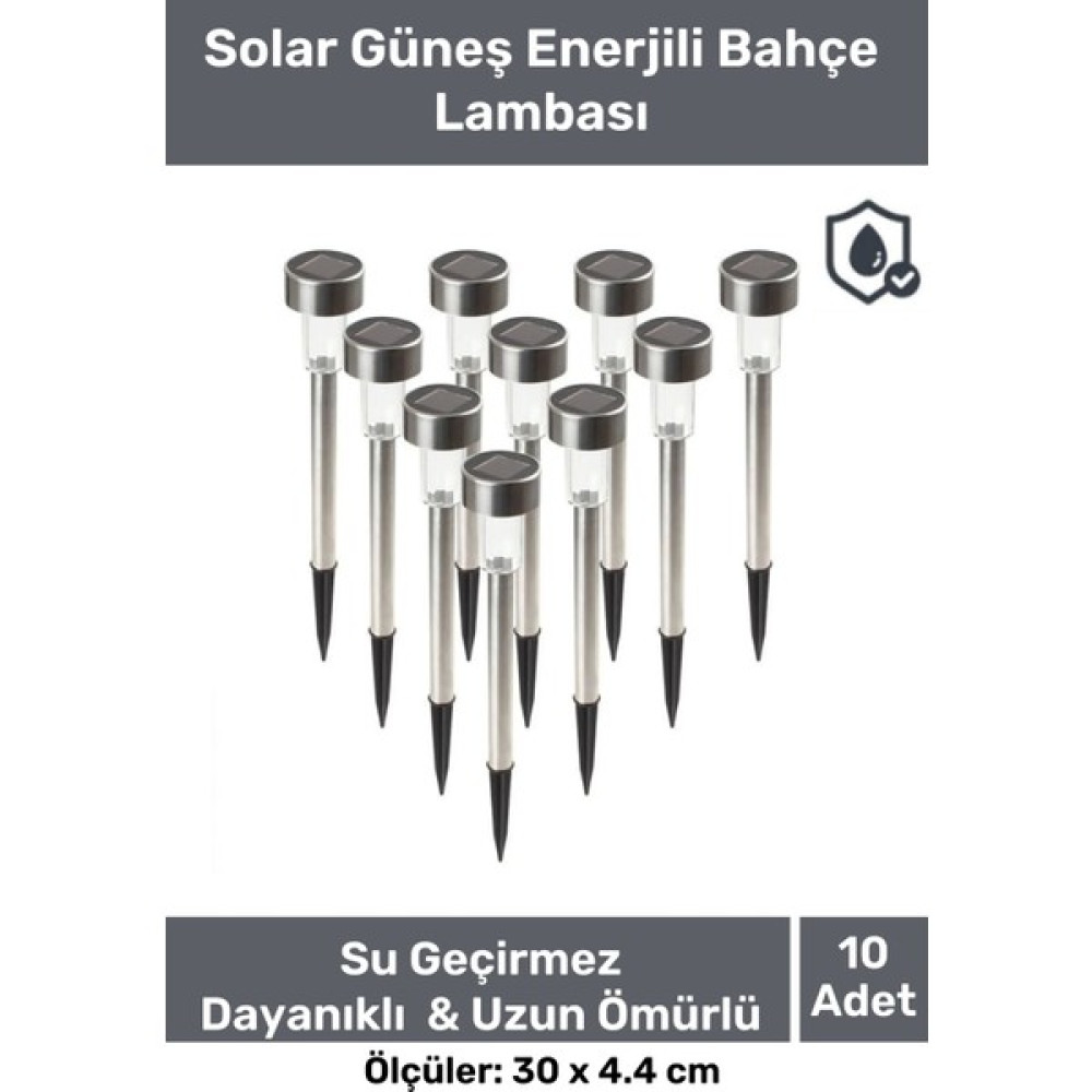 Pastimore Kablosuz Su Geçirmez Dayanıklı Solar Güneş Enerjili Bahçe Lambası Plastik Saplama 30CM 10 Adet Set Dış Mekan & Bahçe Oyuncakları Fiyatı