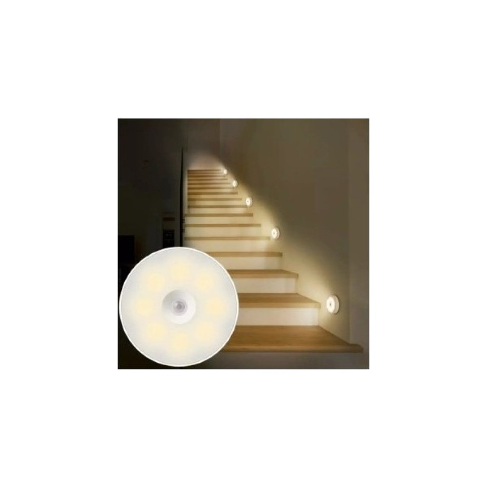 Pastimore Özel Üretim Mıknatıslı 3 Mod Pratik Hareket Sensörlü 8 Ledli USB Şarjlı Beyaz Işık Gece Lambası Gece Lambası Fiyatı