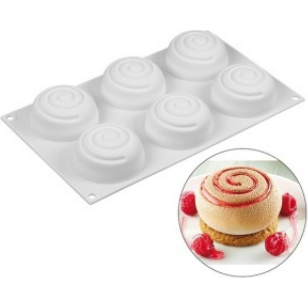 Pastry Planet 6 Lı Spiral Silikon Kalıp Diğer Fiyatı