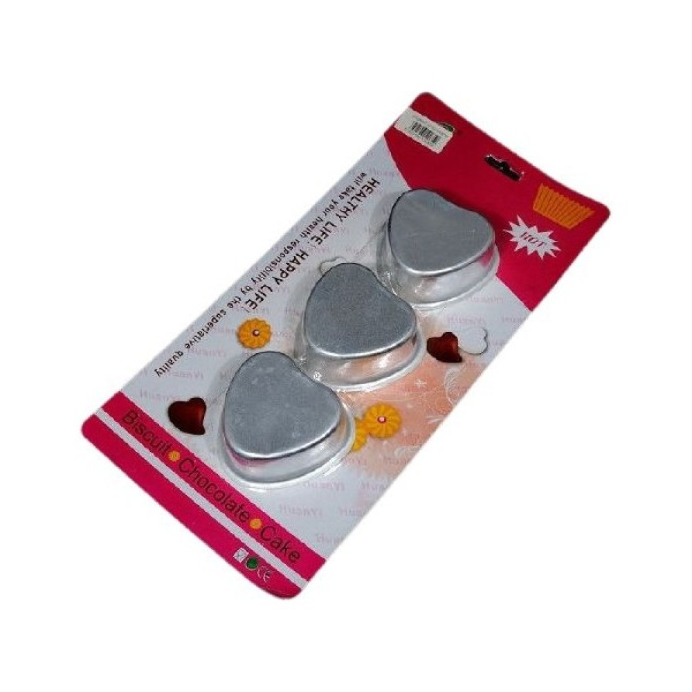 Pastry Planet Kalp Tartolet Kalıbı 3'lü Tatlı ve Pasta Malzemeleri Fiyatı