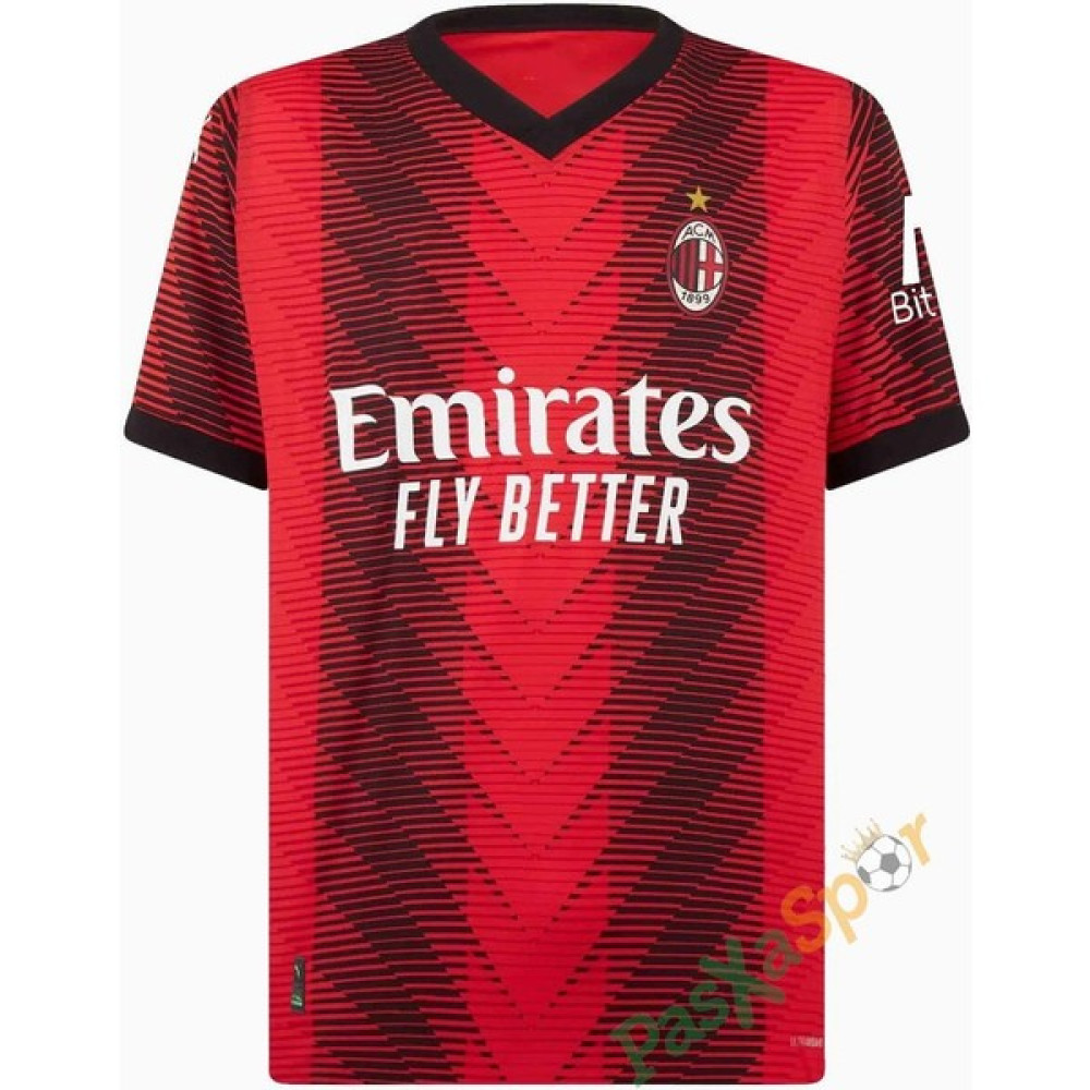 Pasxaspor Profesyonel Ithal Kalite Yeni Sezon Ac Milan 2024 Iç Saha Maç Forması Futbol Malzemeleri Fiyatı