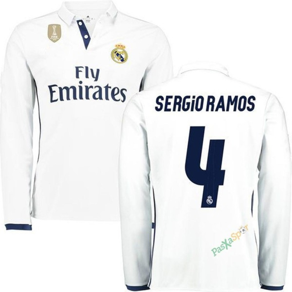 Pasxaspor Real Madrid 2017 Iç Saha Şampiyonlar Ligi Uzun Kol Sergio Ramos Forması Futbol Malzemeleri Fiyatı