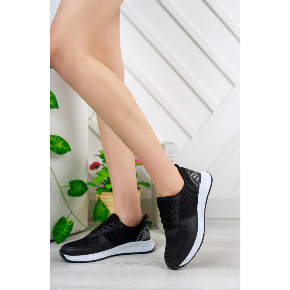 pasyone Siyah - Kadın Fileli Sneaker Günlük Ayakkabı 36 Beden Spor Ayakkabı Fiyatı