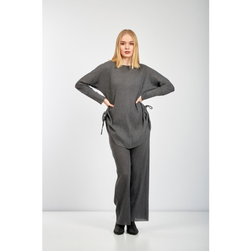 Pat Tekstil Yanları Bağcıklı Tunik-Pantolon Takım Tunik Fiyatı