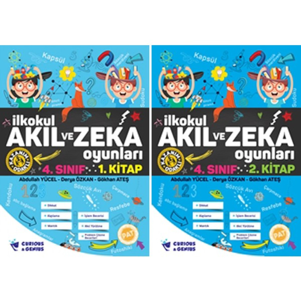 Pat Yayınları Curious&Geniusilkokul Akıl Ve Zeka Oyunları 4.Sınıf Seti ( 2 Kitap) Güncellenmiş Yeni Baskı Zihinsel Gelişim Kitapları Fiyatı
