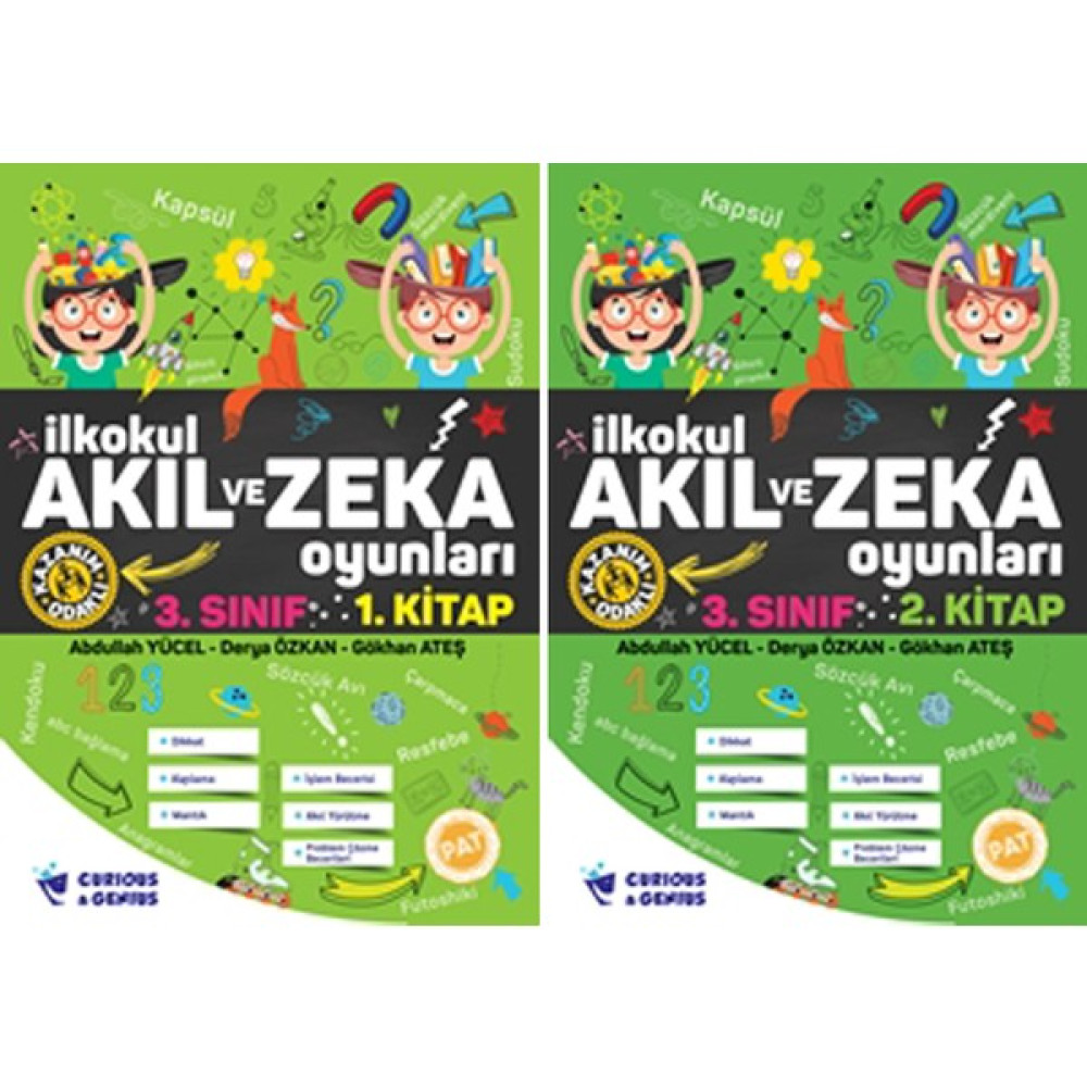 Pat Yayınları İlkokul Akıl Ve Zeka Oyunları 3.Sınıf Seti ( 2 Kitap) Güncellenmiş Yeni Baskı Zihinsel Gelişim Kitapları Fiyatı