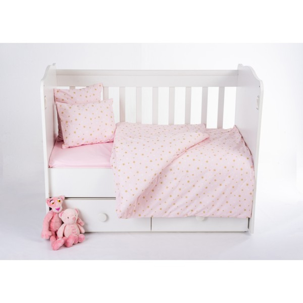 Patalena Home %100 Pamuk Bebek Nevresim ve Yorgan Seti - 100 x 150 cm - Açık Pembe Bebek Nevresim Takımı Fiyatı