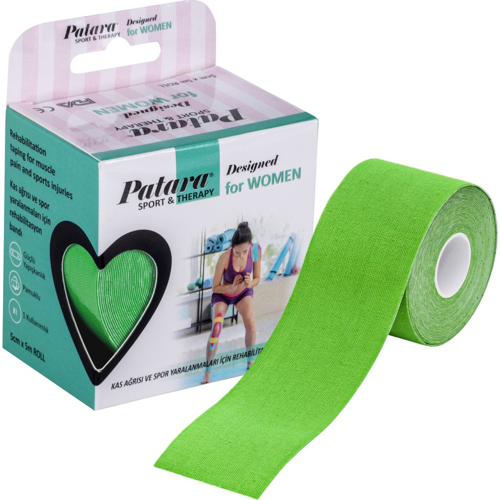 Patara Sport Tape | Kinezyo Ağrı Bandı | Yeşil Renk | 5cm x 5m SSD / Solid State Drive Fiyatı