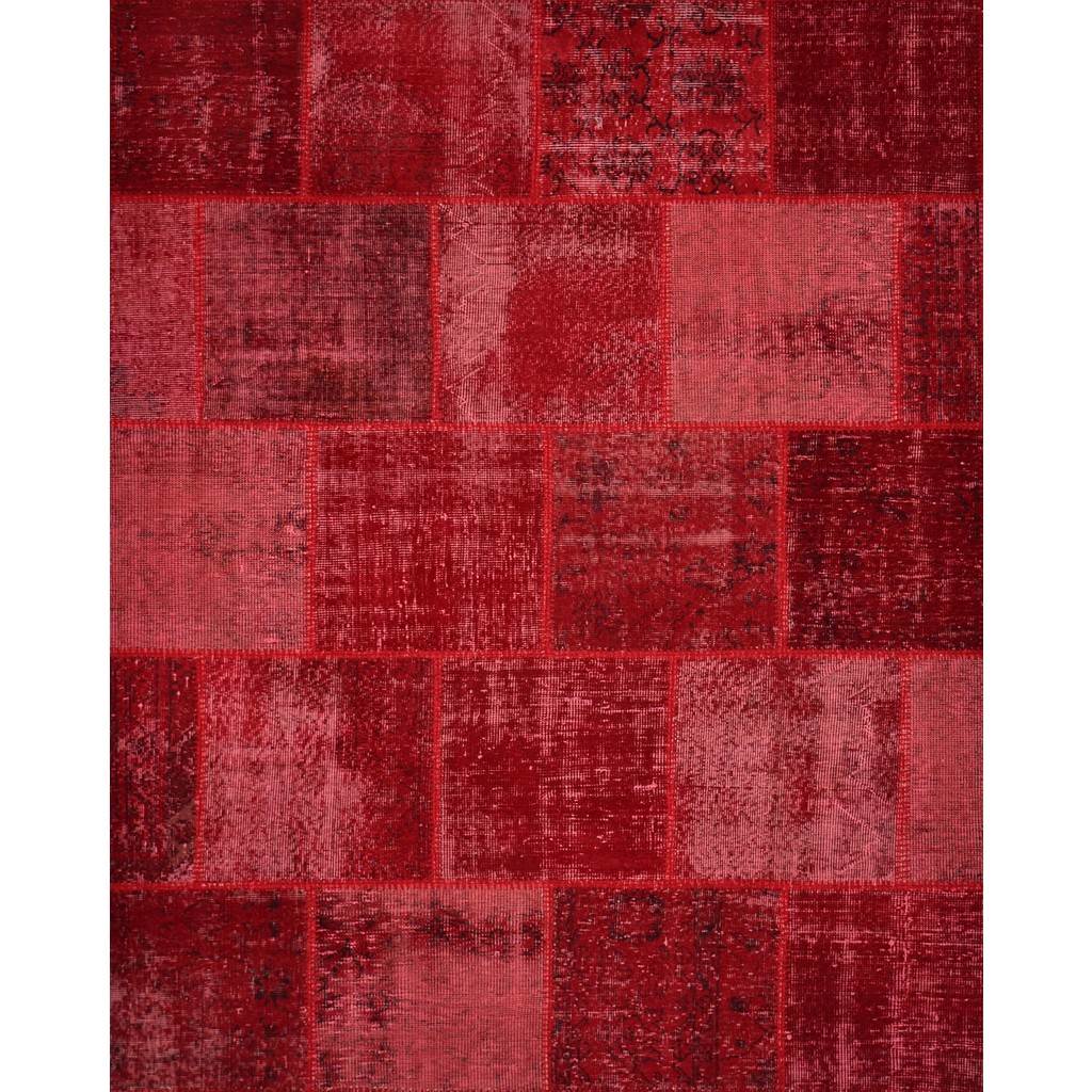 Patchwork El Dokuma Anadolu Halısı – Spring - 170 x 240 cm - Kırmızı Salon Halısı Fiyatı
