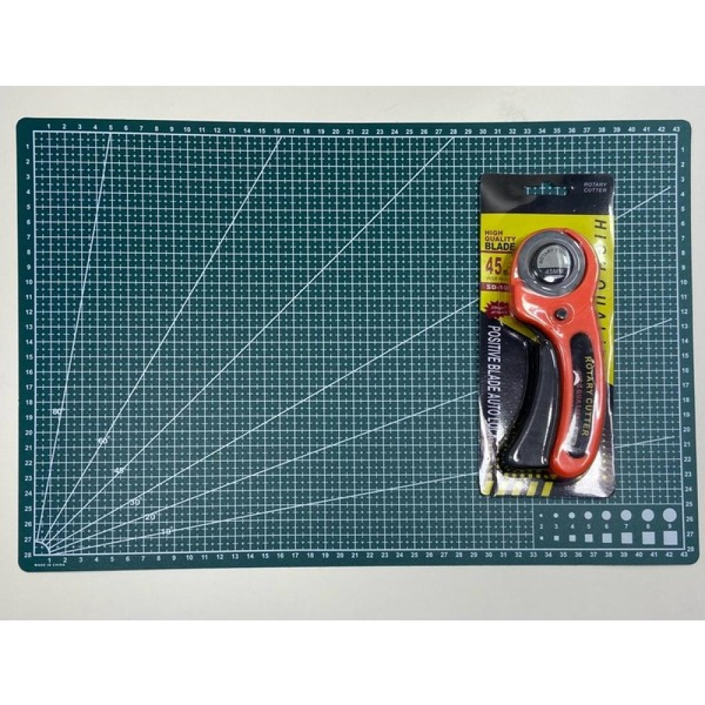 Patchwork Matı ve Kesici Ruleti / Kesme Tablası ve Bıçağı 2 Li Set Dikiş Makinesi Aksesuarları Fiyatı