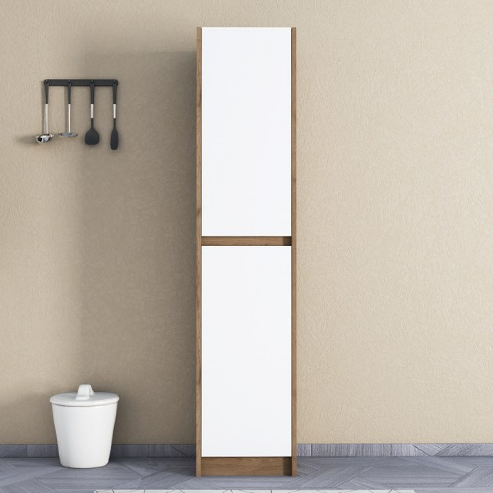 Patentli Meşe-Beyaz Kulpsuz Boy Dolabı, Mutfak Dolabı, Ayakkabılık, Kiler-Banyo Dolabı, Elbise Dolabı Gardrop & Dolap Fiyatı