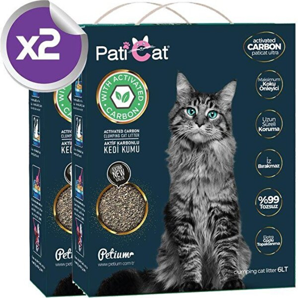 Pati Cat Paticat Aktif Karbonlu Topaklanan Kedi Kumu 6 Lt x 2 Evcil Hayvan Ürünleri Fiyatı
